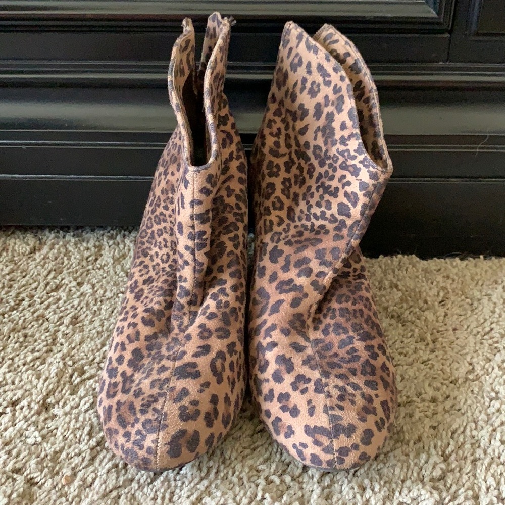 Cheetah Print Booties